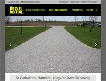 Tablet Screenshot of graveldoctorniagara.com